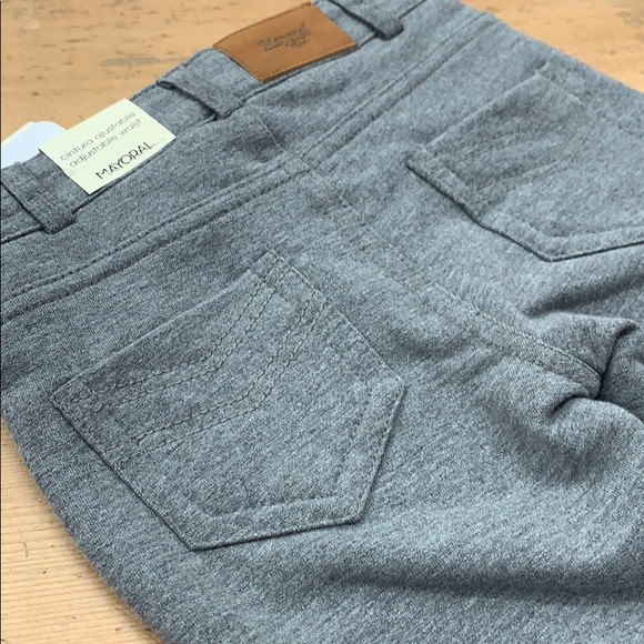 Thick Gray jeggings- warm sweatshirt material - Picture 3 of 8